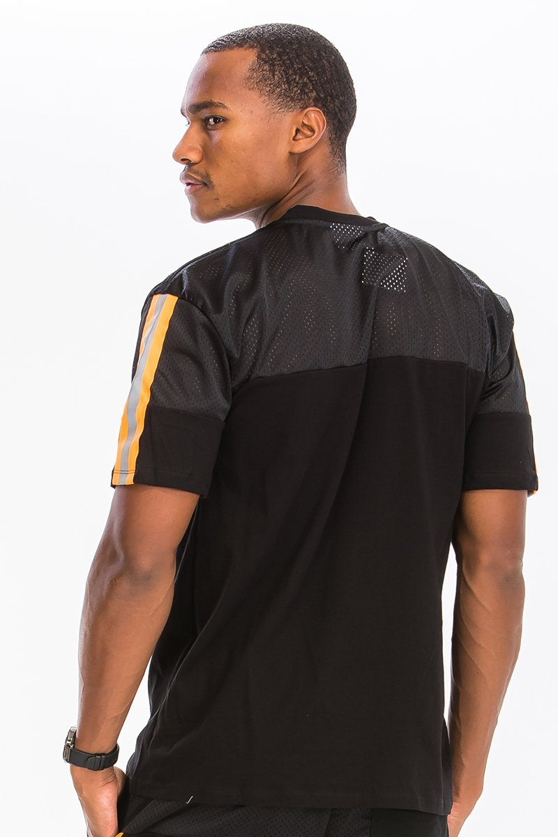 Mesh Cotton Reflective Tshirt