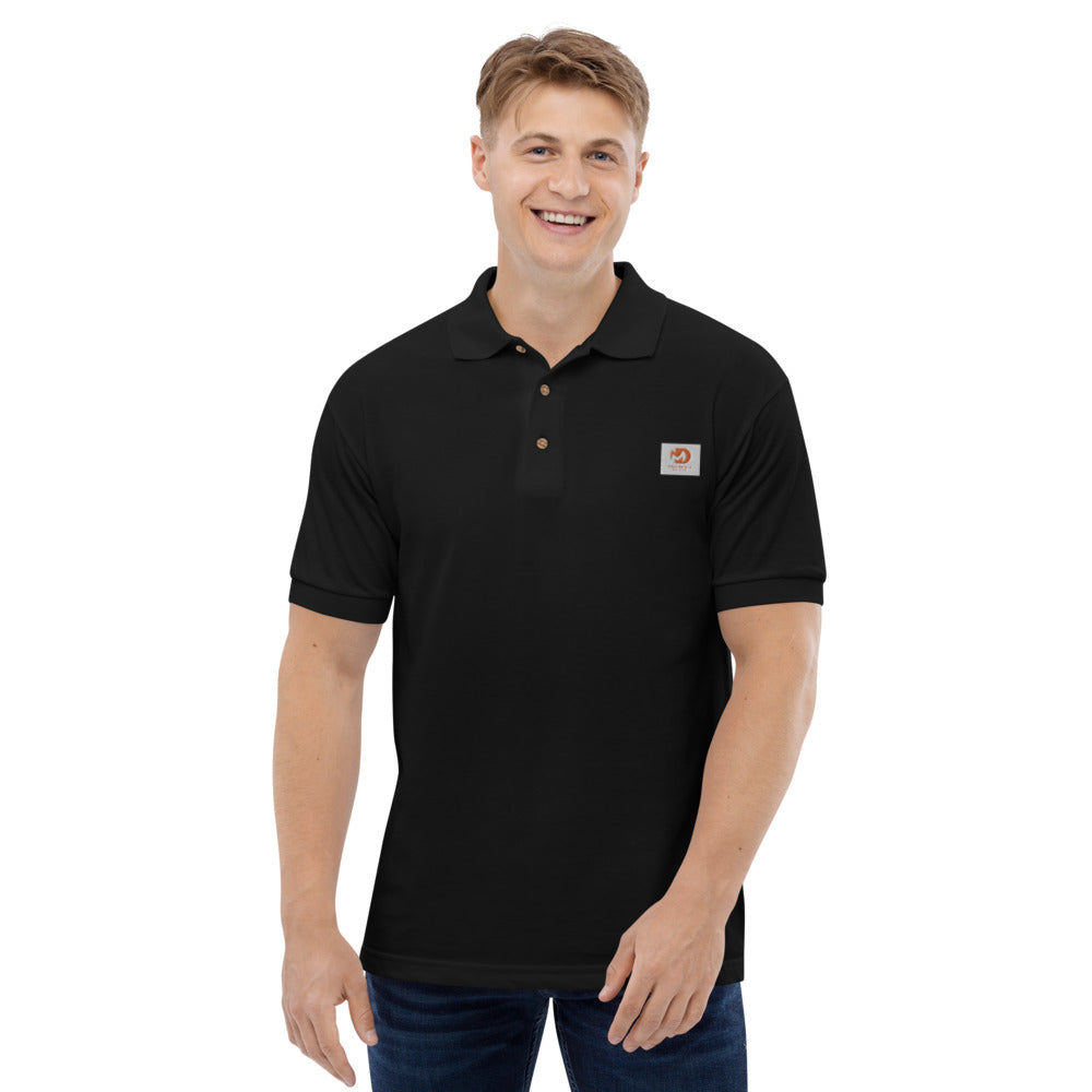 Men’s Mud Sweat Embroidered Polo Shirt