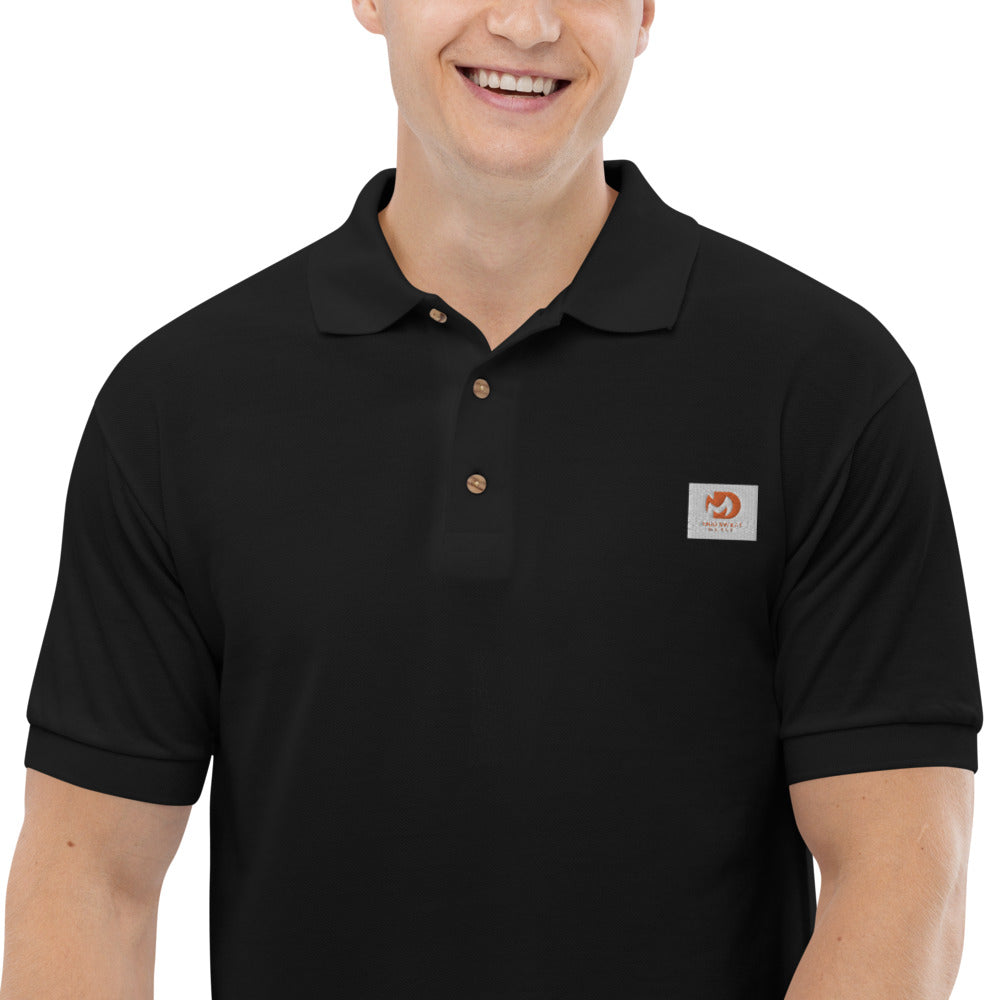 Men’s Mud Sweat Embroidered Polo Shirt