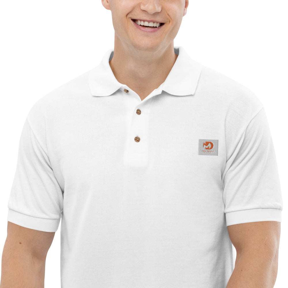 Men’s Mud Sweat Embroidered Polo Shirt