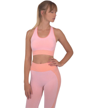 Trois Seamless Sports Bra - Pink