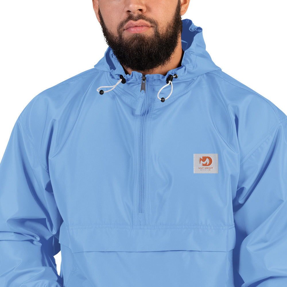 Men’s Mud Sweat Embroidered Champion Packable Jacket