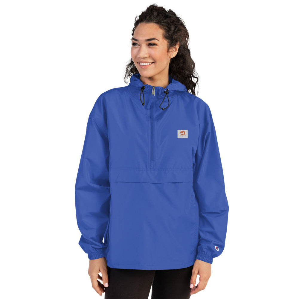 Women’s Mud Sweat Embroidered Champion Packable Jacket