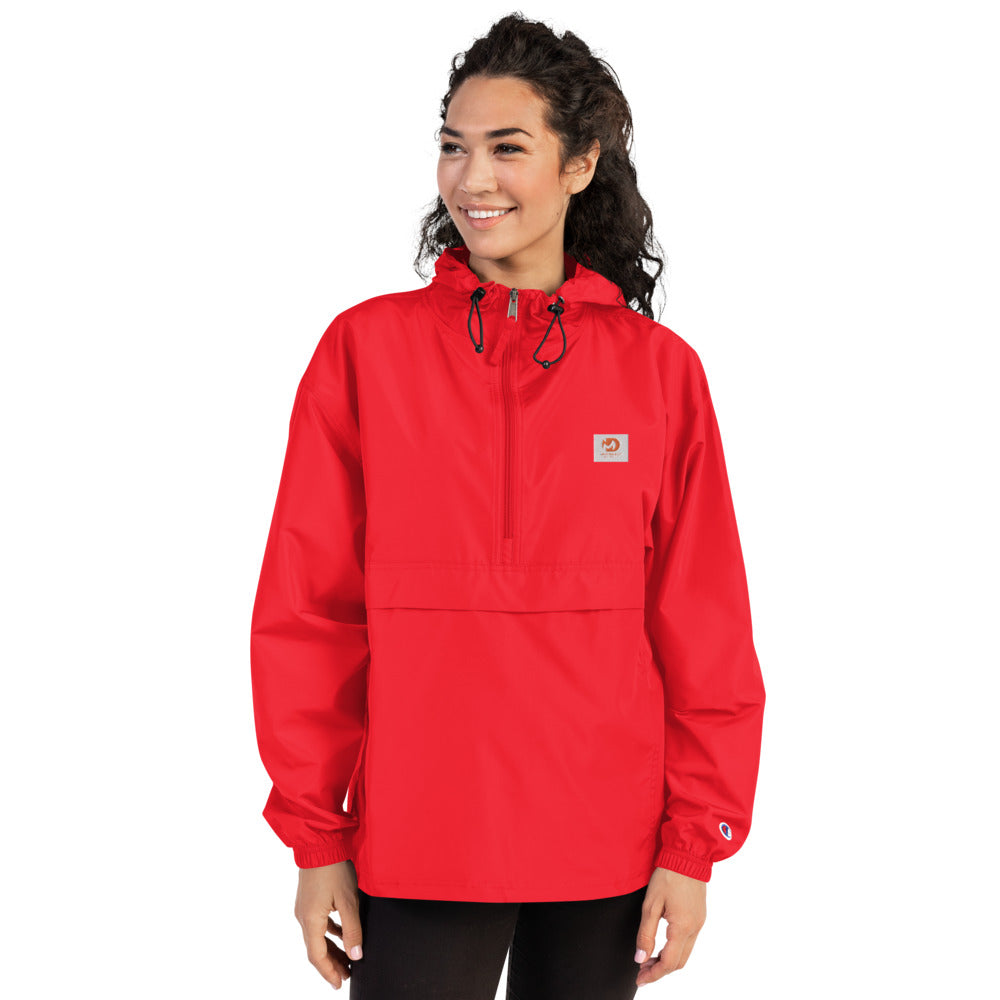 Women’s Mud Sweat Embroidered Champion Packable Jacket