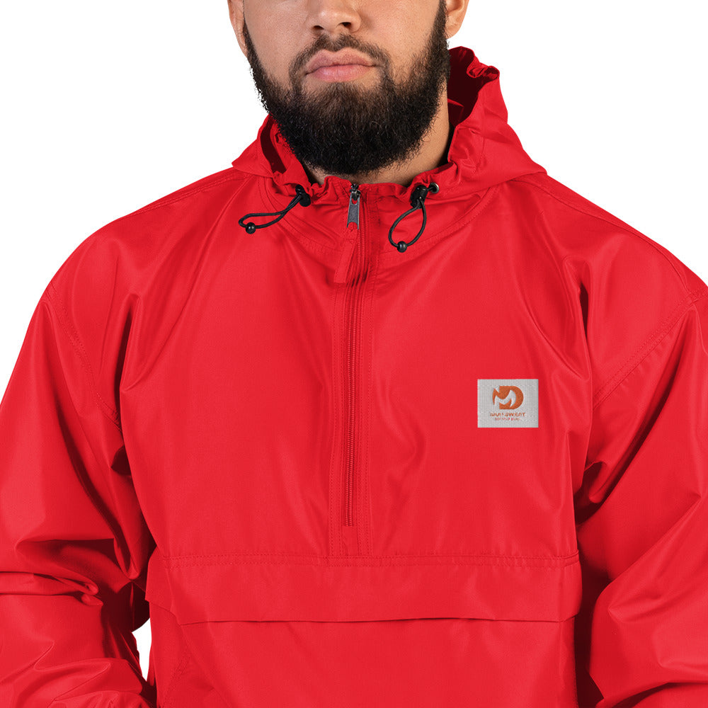 Men’s Mud Sweat Embroidered Champion Packable Jacket