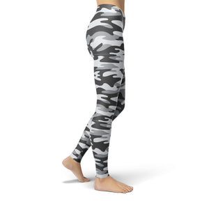 Jean Dark Grey Camouflage Leggings