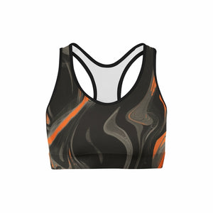 Spooky Marble Sports Bra