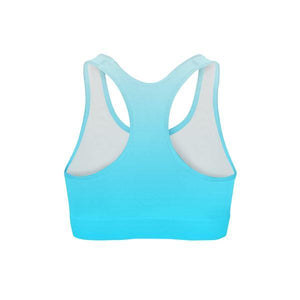 White Blue Ombre Sports Bra