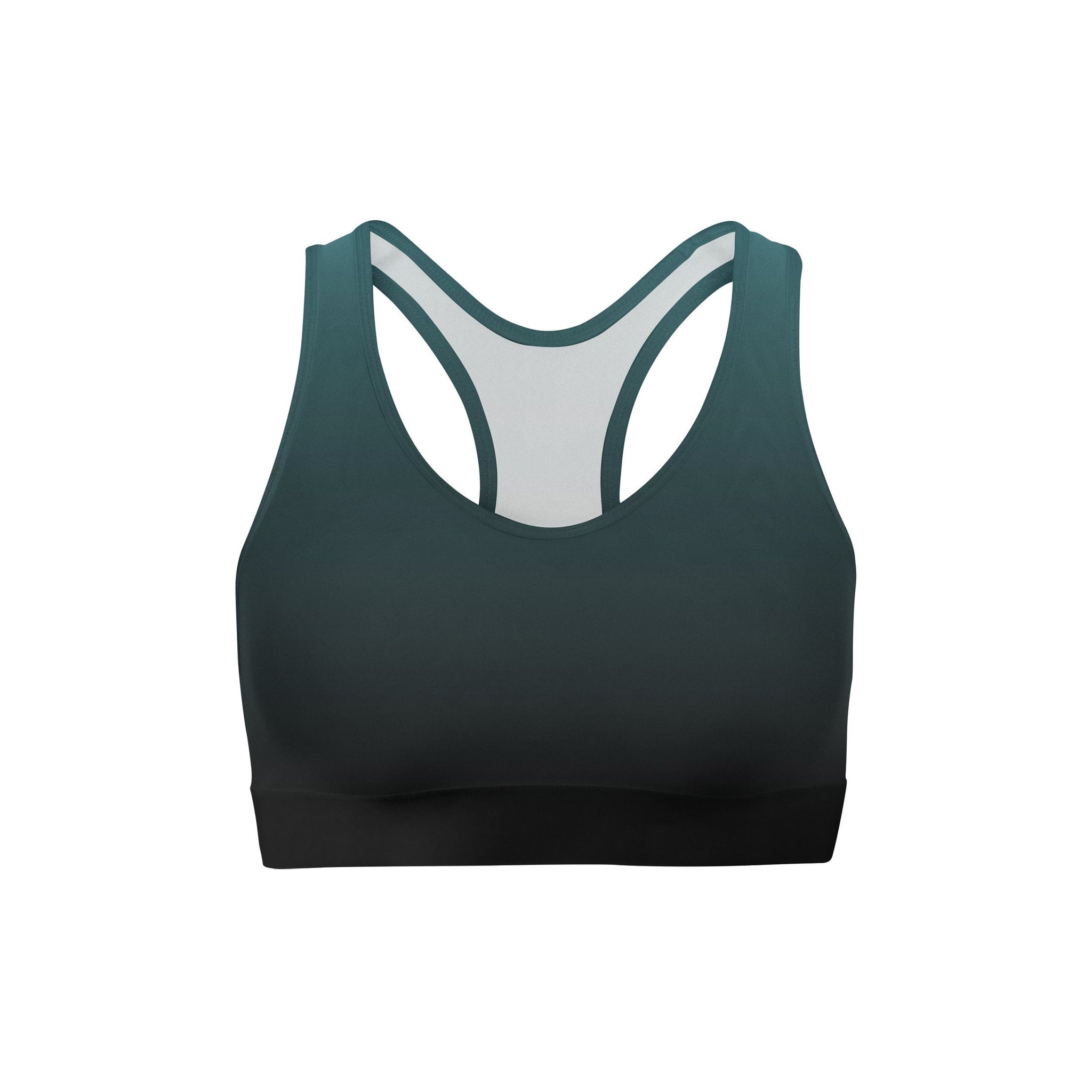 Blue Black Ombre Sports Bra