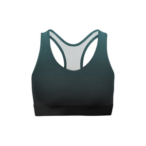 Blue Black Ombre Sports Bra